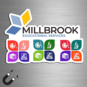 &ldquo;CustomCut&trade;&rdquo; Full Colour Custom Shape Kiss-Cut Magnet (9.1 to 16 sq. in.)